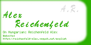 alex reichenfeld business card
